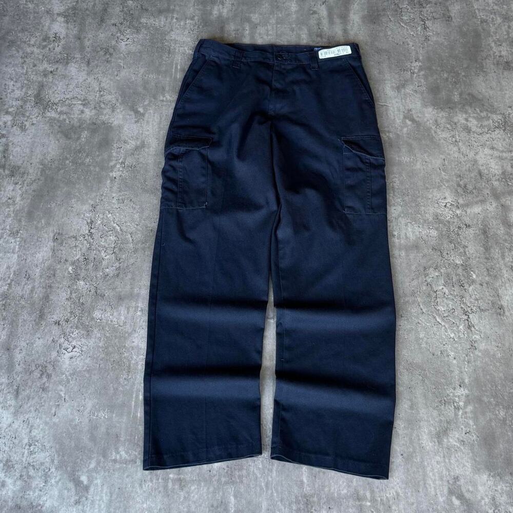 Vintage Y2K Carhartt Style Navy Blue Technical Cargo Utility Pants